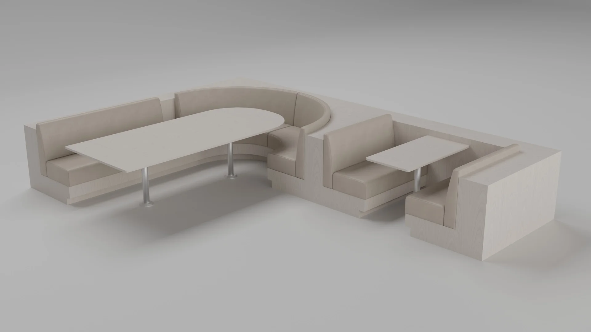 Commercial banquette seating from the BQA10 107 collection by Cria Furniture